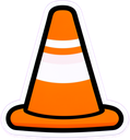 Cono de tránsito de gorro